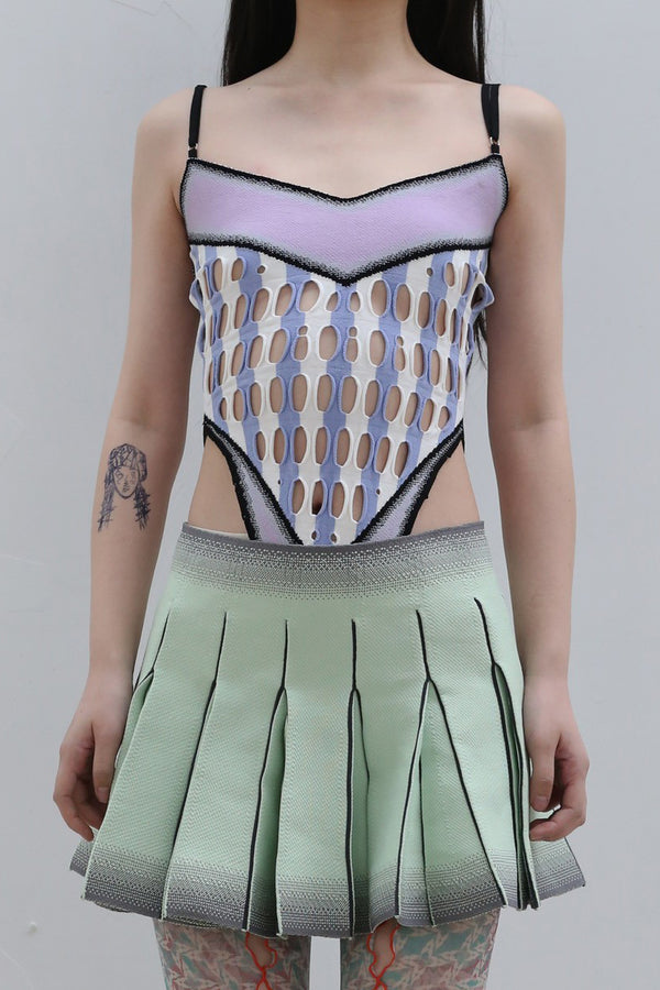 NAN KNITS gradient eye camisole 22051730 blue